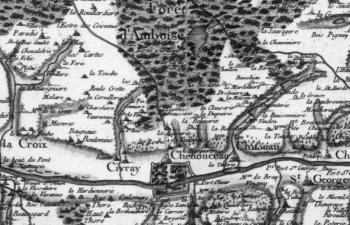 Pour localiser le château de Chenonceau, cliquez sur la carte