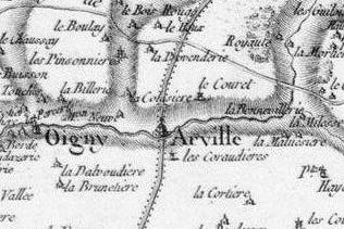 Pour localiser la Commanderie Templière d'Arville, cliquez sur la carte