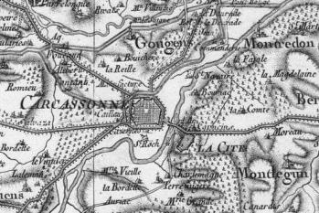 Pour localiser la cité médiévale de Carcassonne, cliquez sur la carte