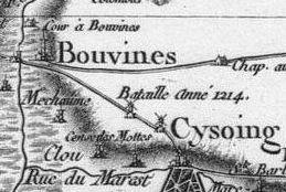 Pour localiser l'église St Pierre de Bouvines, cliquez sur la carte