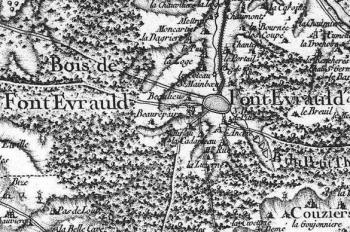 Pour localiser l'abbaye de Fontevraud, cliquez sur la carte